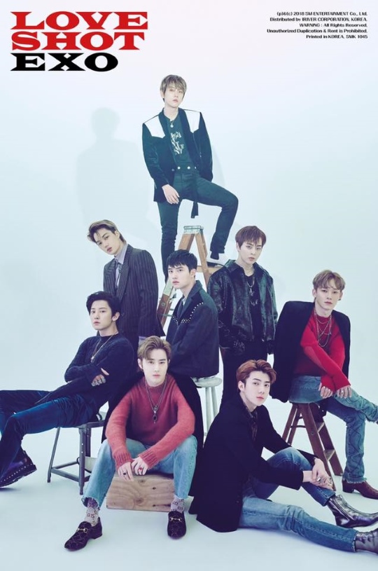 exo 正规五辑改版专辑《love shot》第三波团体概念照