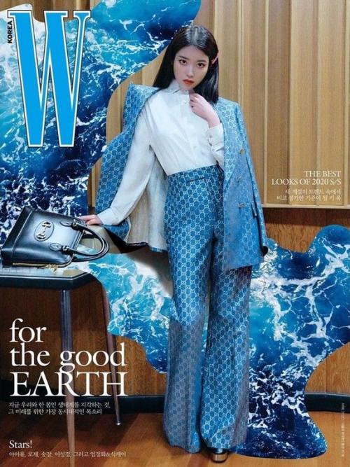 Iu 拍攝 W Korea 4月號 宣導 環境友善 Kpopn