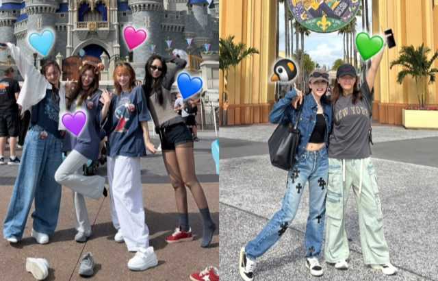 TWICE兵分兩路玩迪士尼、環球影城！子瑜和賊賊們一起「脫鞋當灰姑娘」