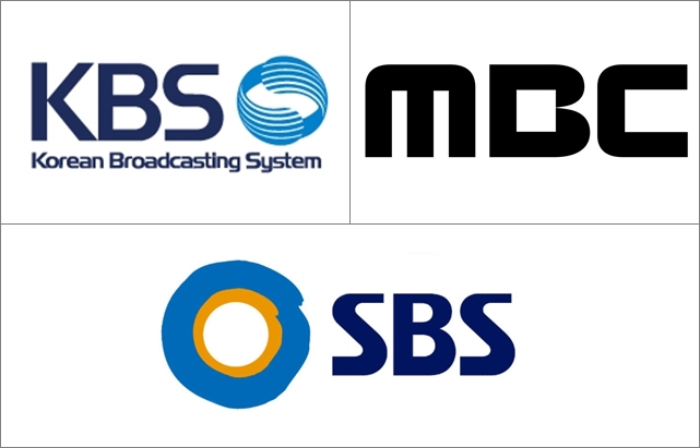 KBS、MBC、SBS LOGO