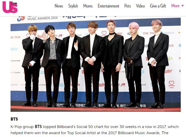 BTS 防彈少年團@《Us Weekly》