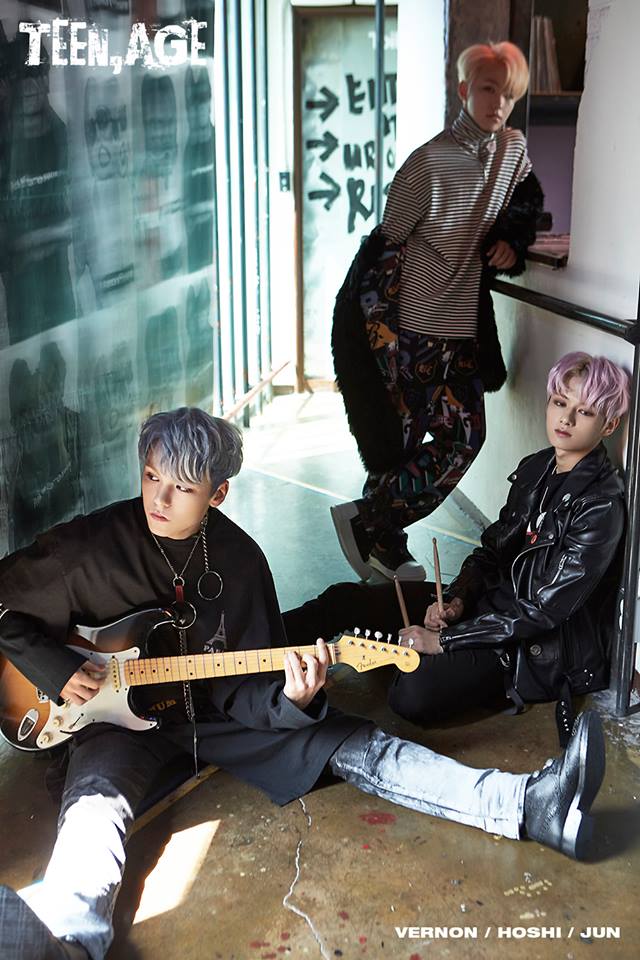 HOSHI、JUN、VERNON《TEEN, AGE》概念照