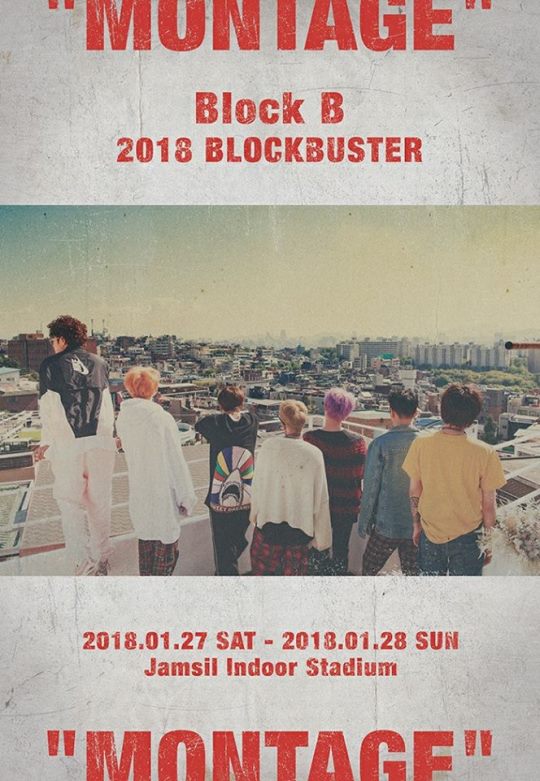 Block B《MONTAGE》演唱會海報