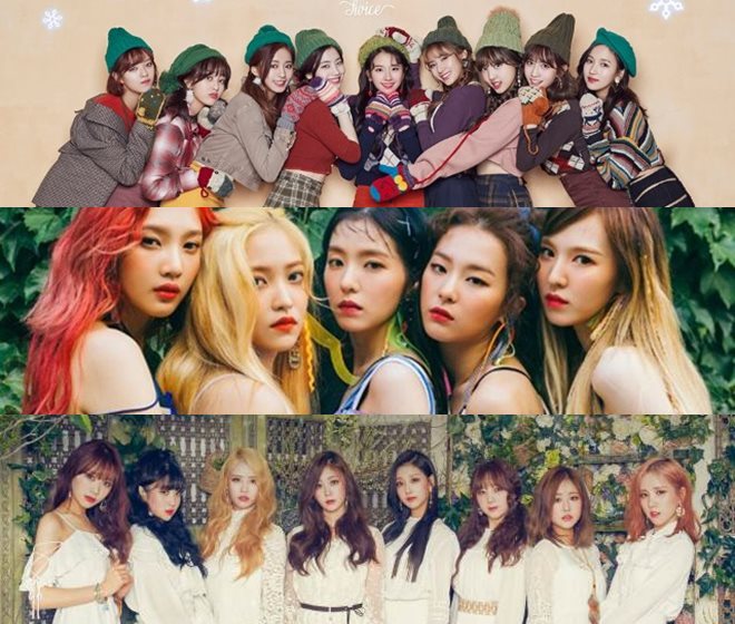 TWICE、Red Velvet、Lovelyz