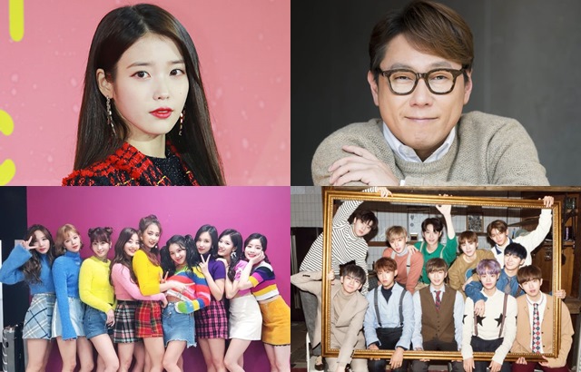 (縮圖) IU、尹鍾信、TWICE、Wanna One