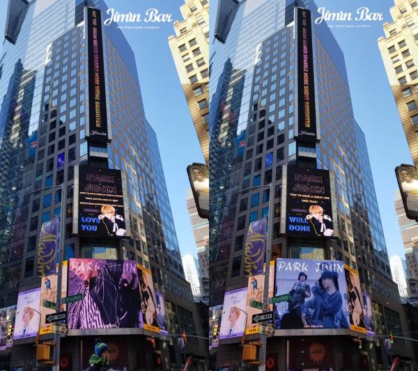 BTS 智旻 紐約時代廣場廣告