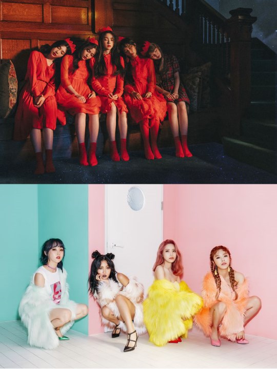 Red Velvet、MAMAMOO