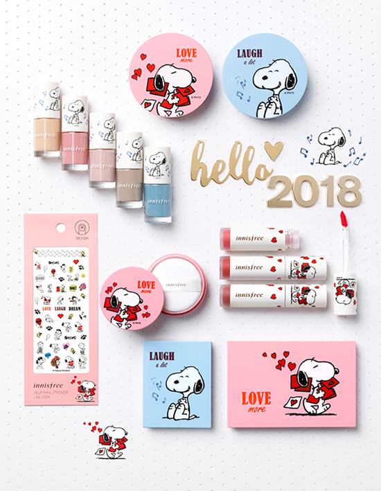 innisfree、snoopy、聯名活動、商品圖