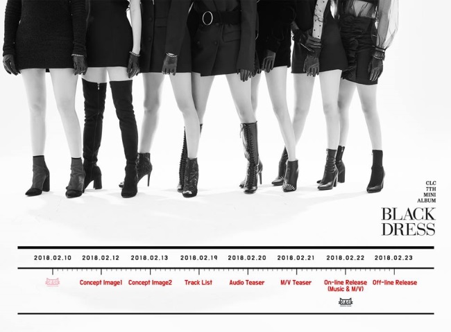 CLC《BLACK DRESS》回歸行程表