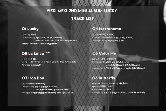 Weki Meki 迷你二輯曲目表