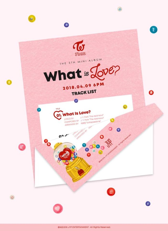 TWICE《What is Love?》主打歌曲目表