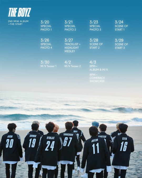 THE BOYZ 迷你二輯行程表