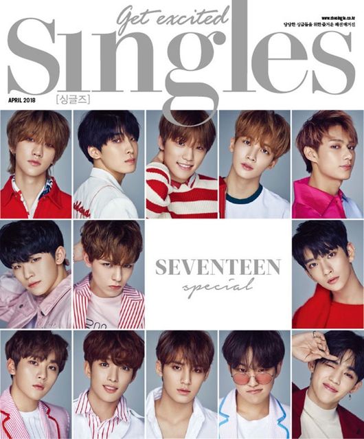 SEVENTEEN《Singles》封面畫報