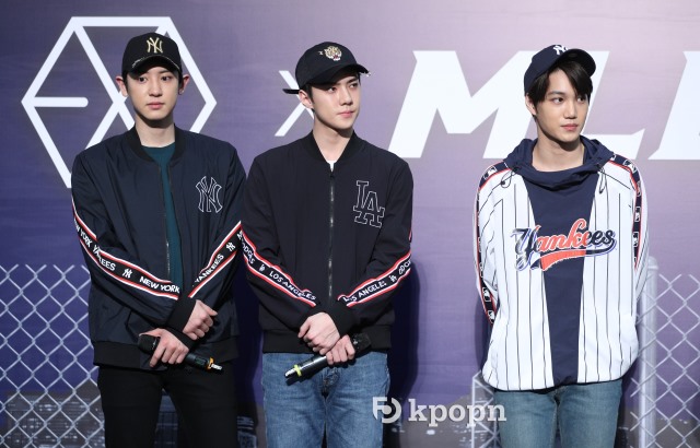 Chan Yeol、KAI、世勳 香港 MLB 活動