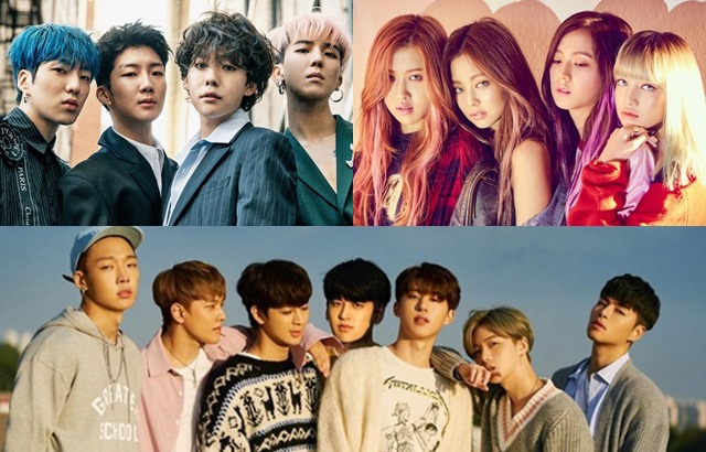 (縮圖) WINNER、BLACKPINK、iKON