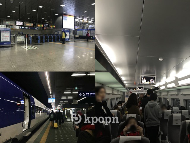 京江線KTX 列車、月台