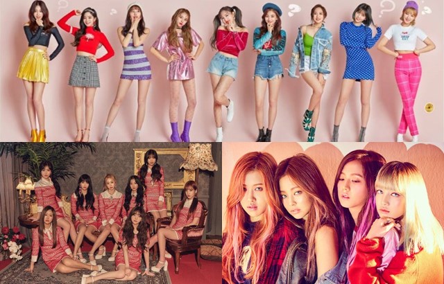 TWICE、Lovelyz、BLACKPINK