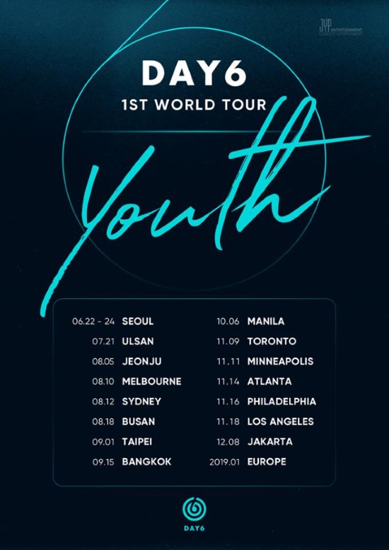 day6 youth tour setlist
