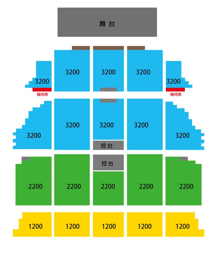 Crush 台灣 Live Show 座位圖