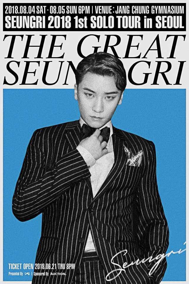 勝利《THE GREAT SEUNGRI》演唱會海報