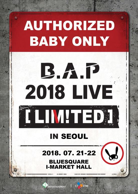 B.A.P《LIMITED》首爾演唱會海報
