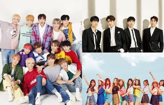 SEVENTEEN、NU'EST W、PRISTIN