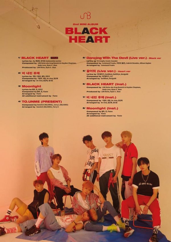 UNB《BLACK HEART》曲目表