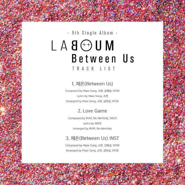 LABOUM《Between Us》曲目表
