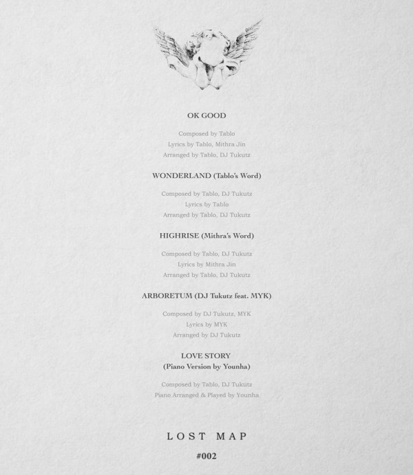 EPIK HIGH《LOST MAP #002》曲目表