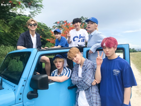 bts 夏日特辑防队,弹队的塞班岛友情之旅未公开照大放送!