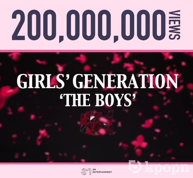 少女時代《The Boys》MV 瀏覽次數破兩億