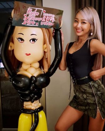 孝琳與應援氣球