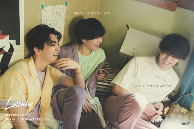 GOT7《Lullaby》分組概念照:榮宰、有謙、JB