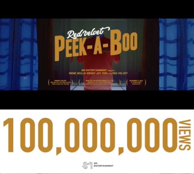 Red Velvet《Peek-A-Boo》瀏覽量破億祝賀影片截圖