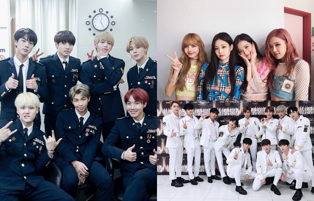 BTS、BLACKPINK、Wanna One