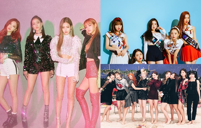 BLACKPINK、Red Velvet、TWICE