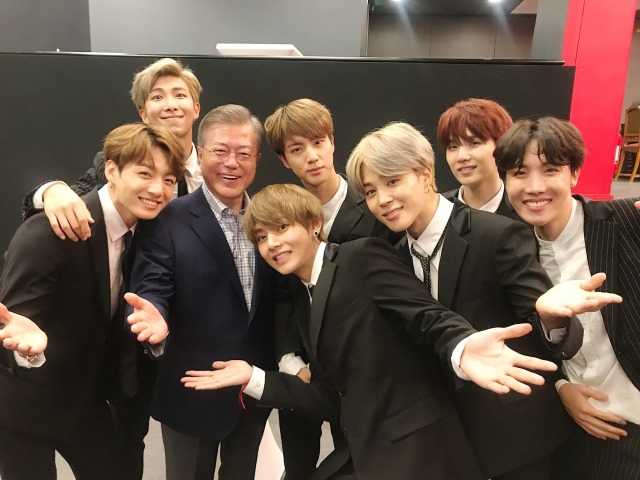 BTS、文在寅