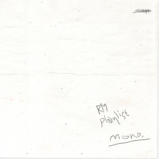 RM Mixtape 專輯《mono》宣傳圖