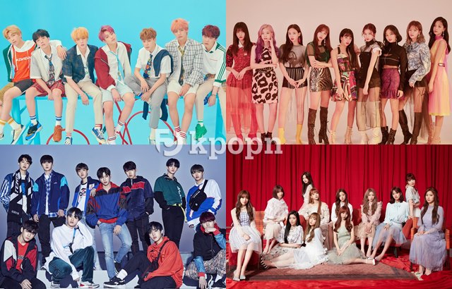 BTS、TWICE、Wanna One、IZ*ONE (縮圖)