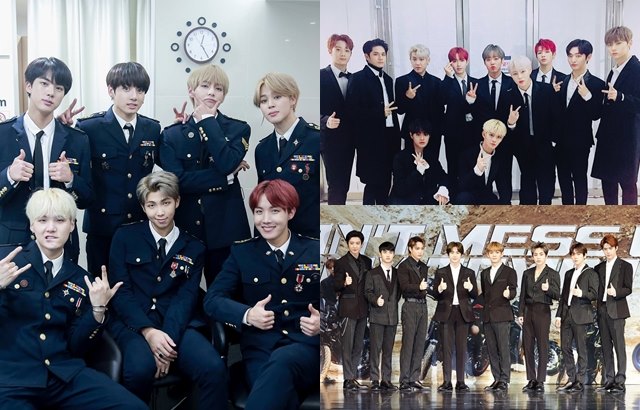 BTS、Wanna One、EXO