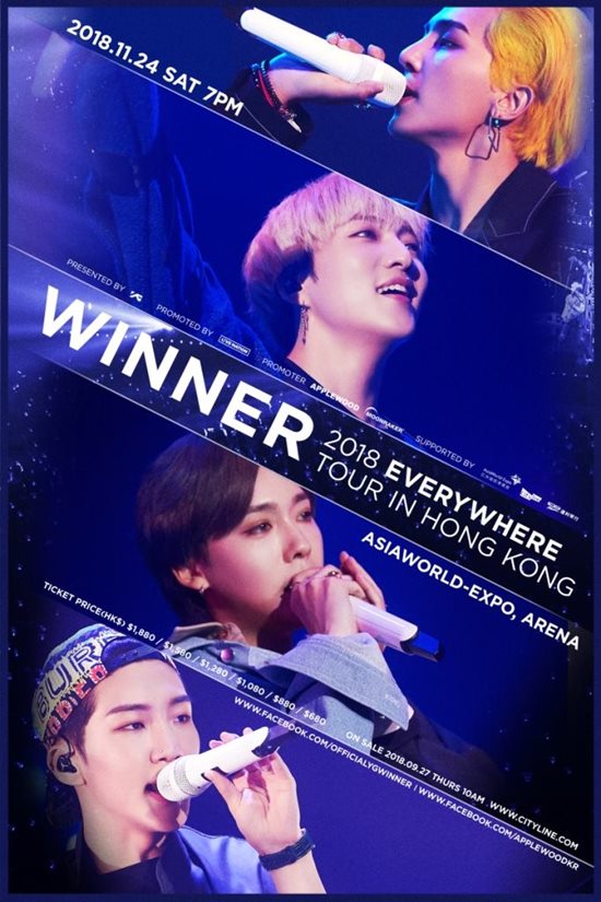 WINNER《EVERYWHERE》香港場海報