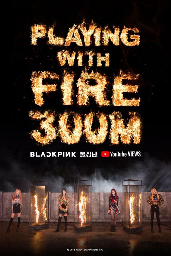 BLACKPINK《PLAYING WITH FIRE》MV 瀏覽量破三億海報