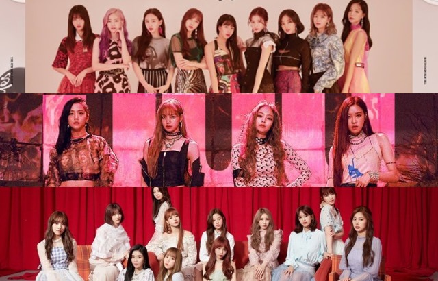 TWICE、BLACKPINK、IZ*ONE