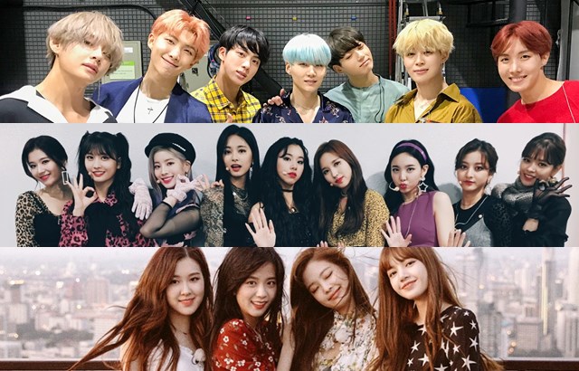 縮圖 / BTS 防彈少年團、TWICE、BLACKPINK