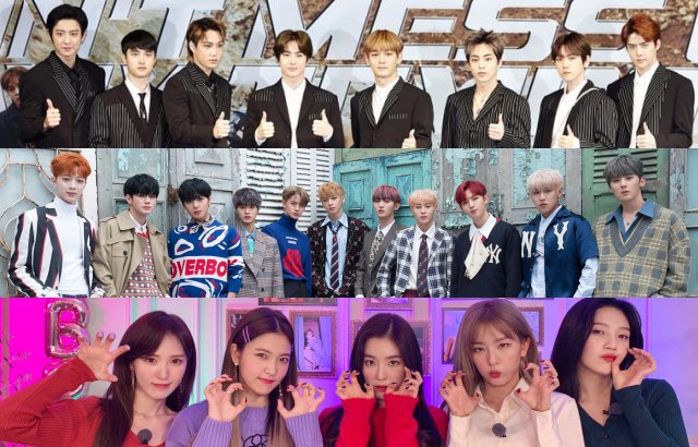 縮圖 / EXO、Red Velvet、Wanna One