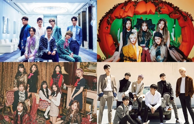 Super Junior、Red Velvet、TWICE、iKON