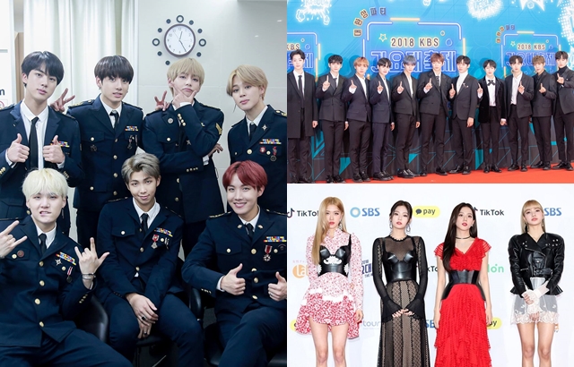 BTS、Wanna One、BLACKPINK