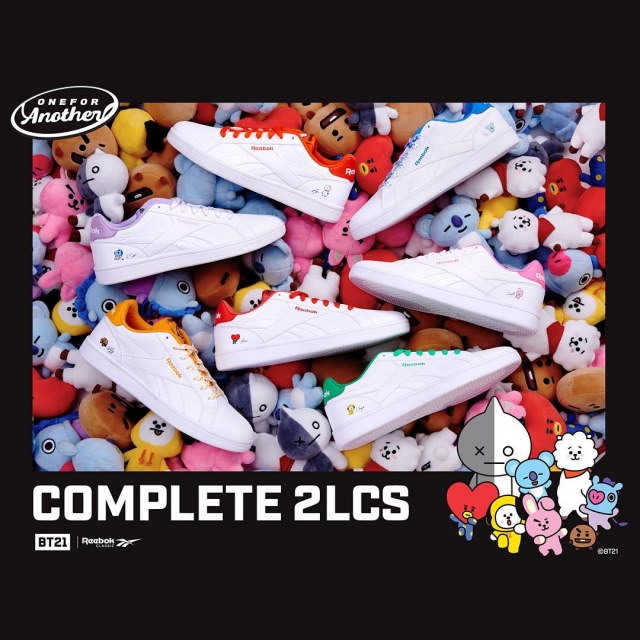 BT21 x Reebok 聯名鞋@COMPLETE 2LCS 系列