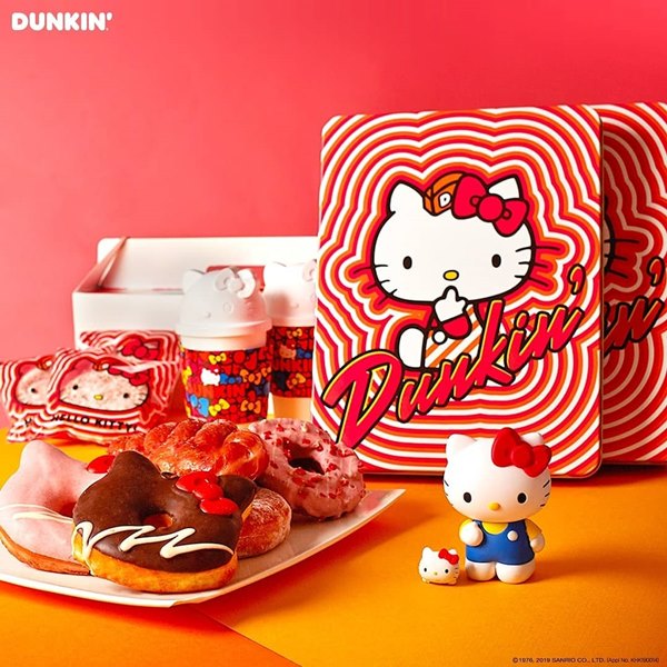 DUNKIN DUNUTS x 凱蒂貓 (Hello kitty)