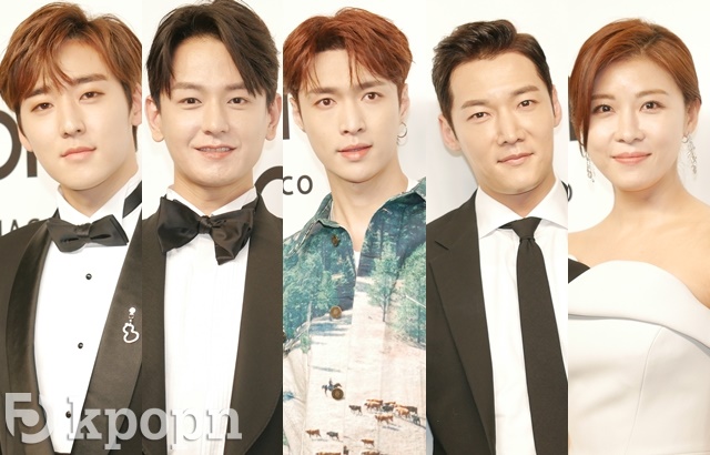 Kevin、LAY、林周煥、河智苑、崔振赫@amfAR 慈善晚宴